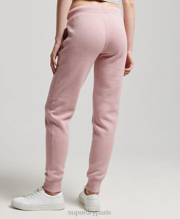 Superdry femmes pantalon de jogging à logo brodé D64Z3911 vêtements rose
