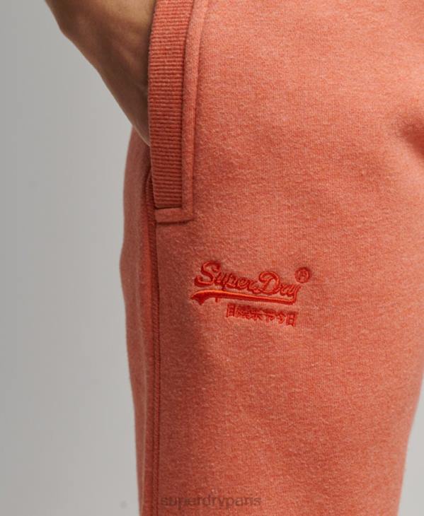 Superdry femmes pantalon de jogging à logo brodé D64Z3913 vêtements corail