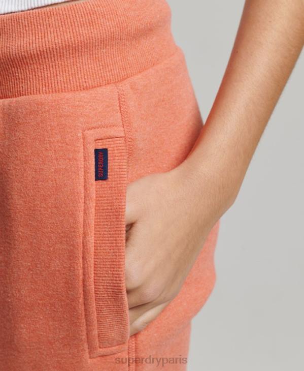 Superdry femmes pantalon de jogging à logo brodé D64Z3913 vêtements corail