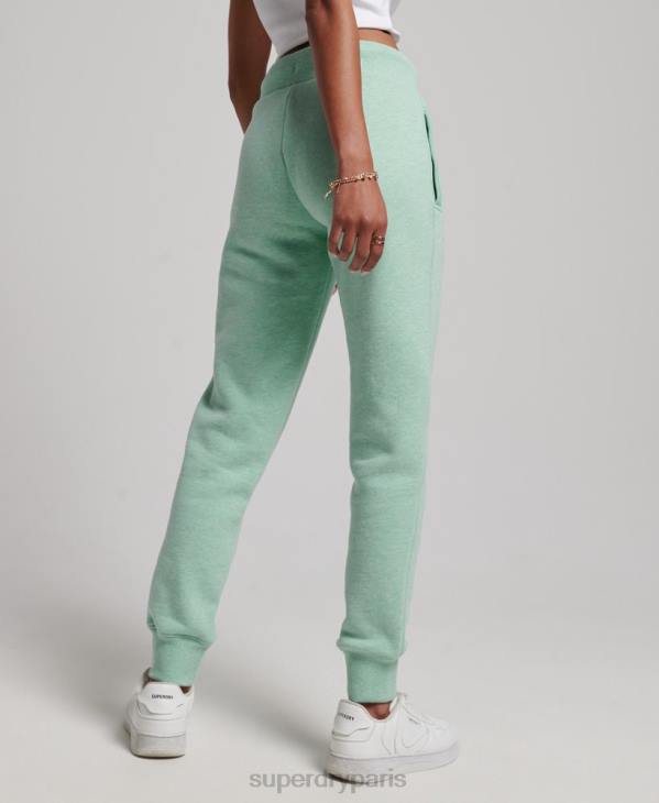 Superdry femmes pantalon de jogging à logo brodé D64Z3925 vêtements vert