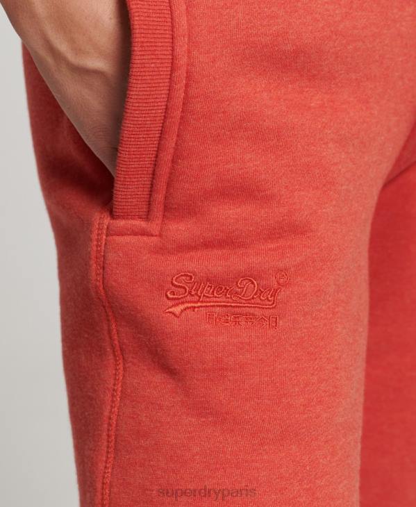 Superdry femmes pantalon de jogging à logo essentiel en coton biologique D64Z6537 vêtements orange