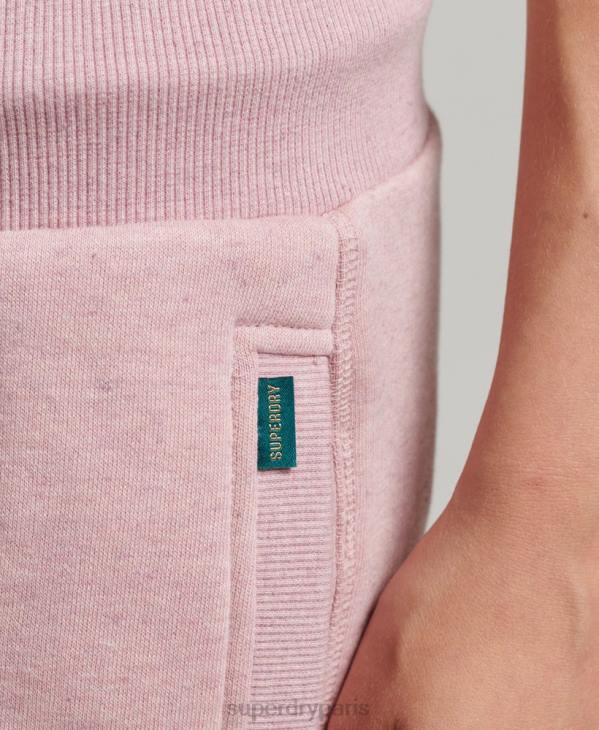 Superdry femmes pantalon de jogging à logo essentiel en coton biologique D64Z6597 vêtements rose