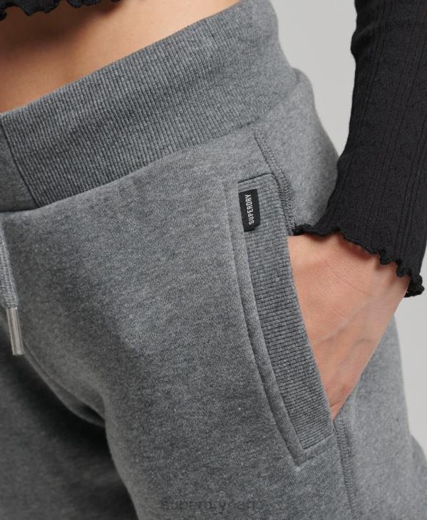 Superdry femmes pantalon de jogging à logo essentiel en coton biologique D64Z6675 vêtements gris