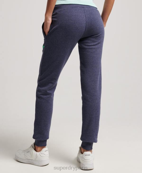 Superdry femmes pantalon de jogging non brossé à découpes cali D64Z3916 vêtements marine