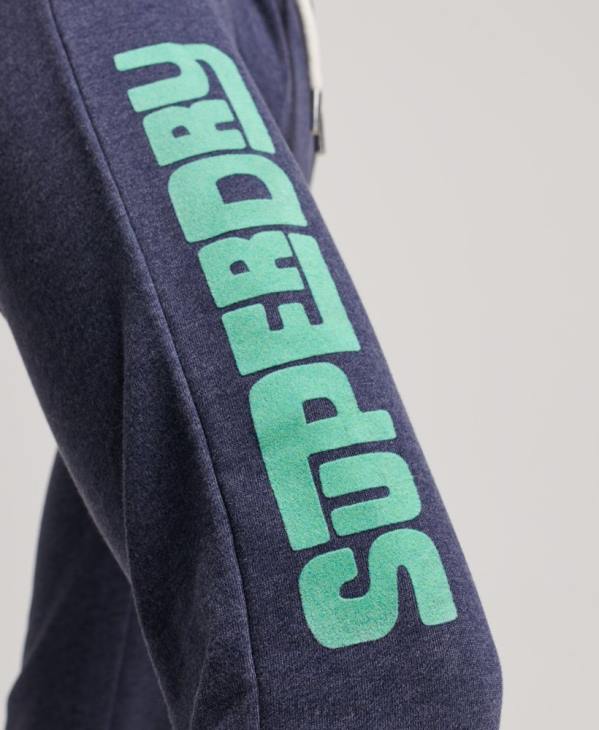 Superdry femmes pantalon de jogging non brossé à découpes cali D64Z3916 vêtements marine