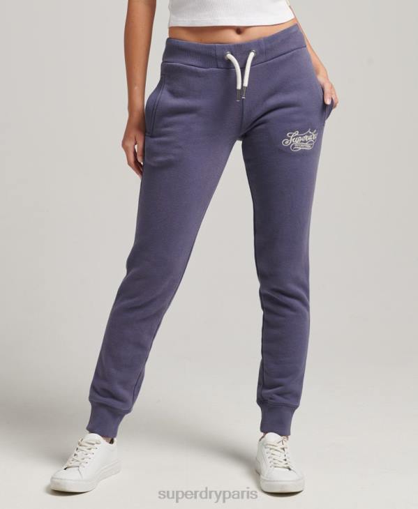 Superdry femmes pantalon de jogging pride & craft D64Z3907 vêtements bleu foncé