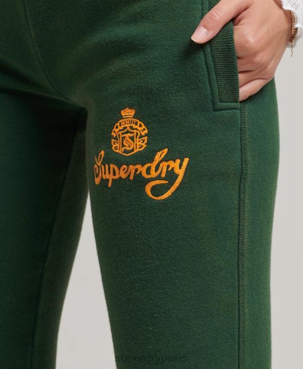 Superdry femmes pantalon de jogging pride & craft D64Z3910 vêtements vert