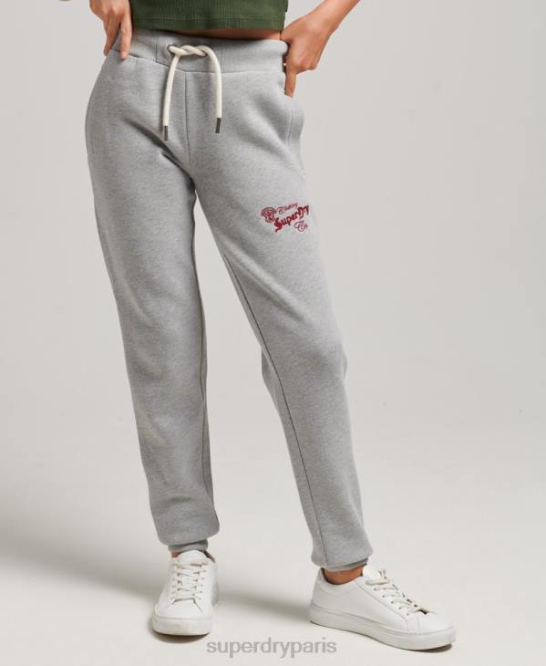 Superdry femmes pantalon de jogging pride & craft D64Z3918 vêtements gris
