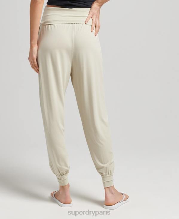 Superdry femmes pantalon de jogging studio hareem D64Z3946 vêtements beige