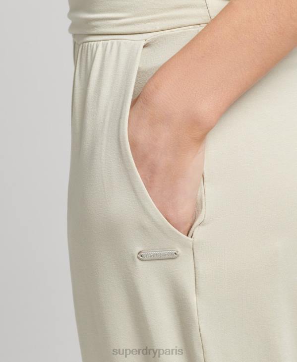 Superdry femmes pantalon de jogging studio hareem D64Z3946 vêtements beige