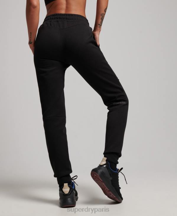 Superdry femmes pantalon de jogging technique D64Z3921 vêtements noir