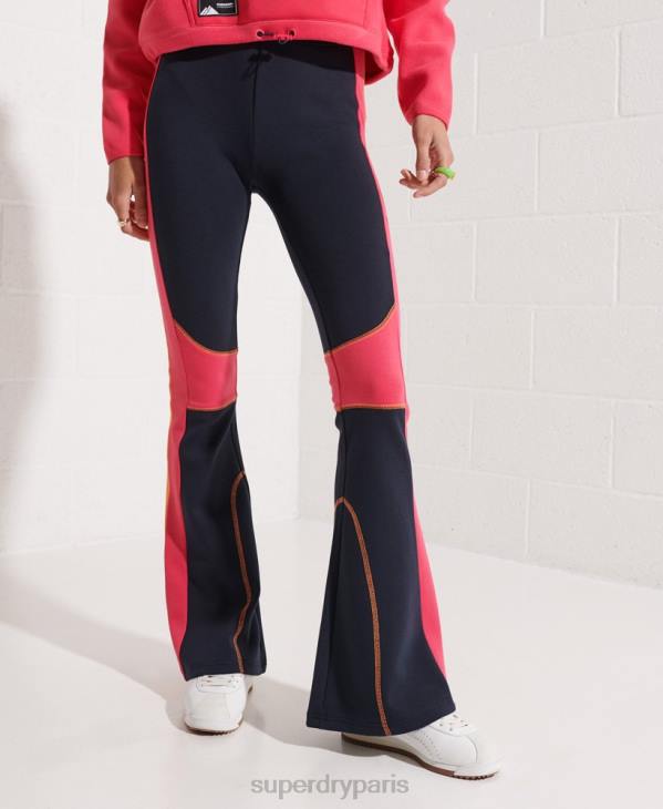 Superdry femmes pantalon de jogging évasé de montagne D64Z3948 vêtements marine