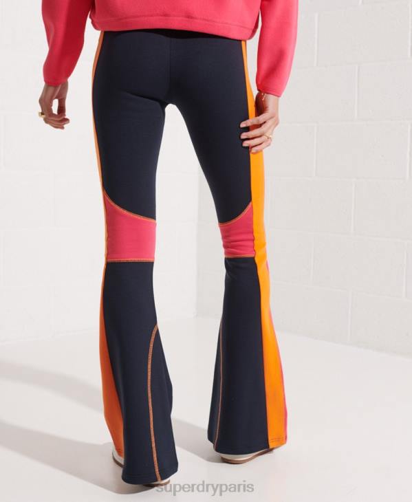 Superdry femmes pantalon de jogging évasé de montagne D64Z3948 vêtements marine