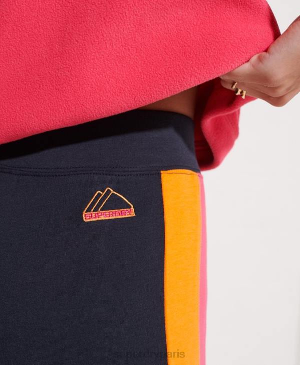 Superdry femmes pantalon de jogging évasé de montagne D64Z3948 vêtements marine