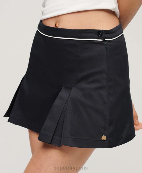 Superdry femmes jupe de tennis D64Z2218 vêtements marine