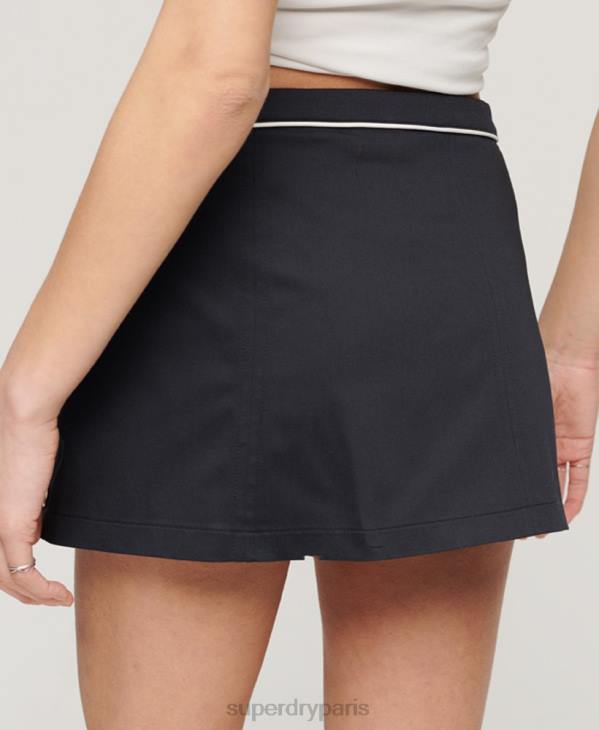 Superdry femmes jupe de tennis D64Z2218 vêtements marine