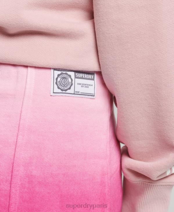 Superdry femmes jupe essentielle dip-dye D64Z4162 vêtements rose