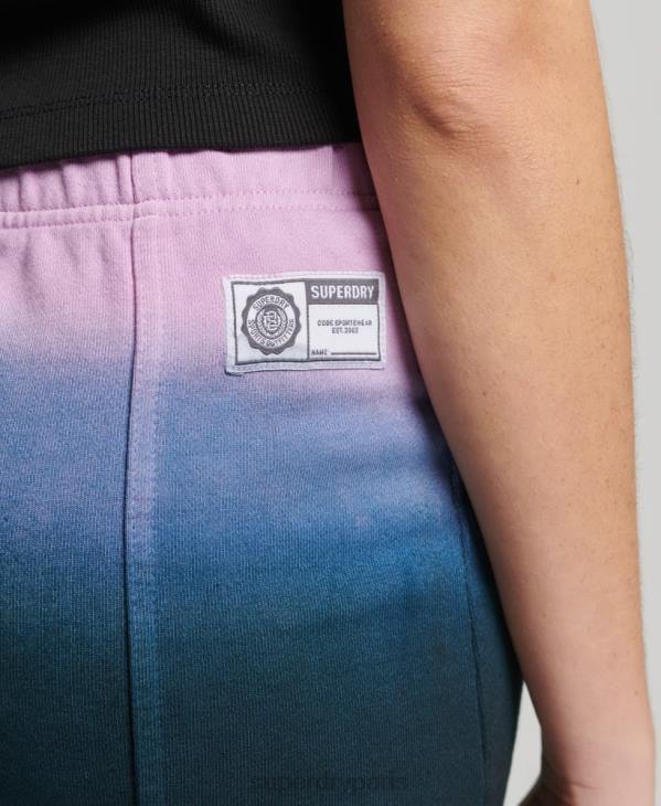 Superdry femmes jupe essentielle dip-dye D64Z4163 vêtements bleu