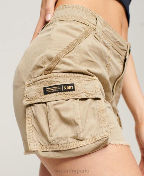 Superdry femmes jupe parachute utilitaire D64Z4113 vêtements brun