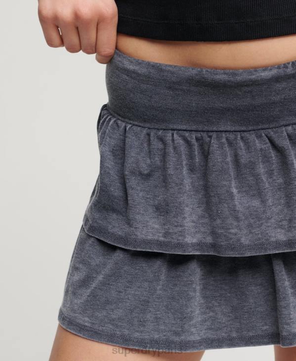 Superdry femmes minijupe des années 90 D64Z4117 vêtements marine