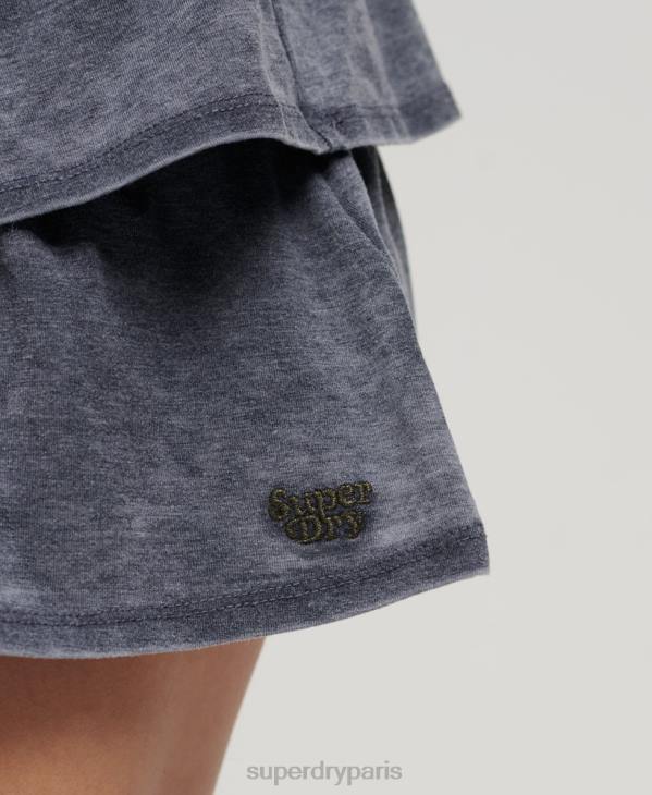 Superdry femmes minijupe des années 90 D64Z4117 vêtements marine