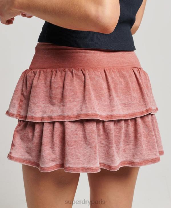Superdry femmes minijupe des années 90 D64Z4123 vêtements rose