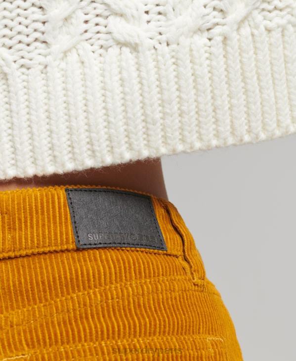 Superdry femmes minijupe en jean D64Z6616 vêtements jaune