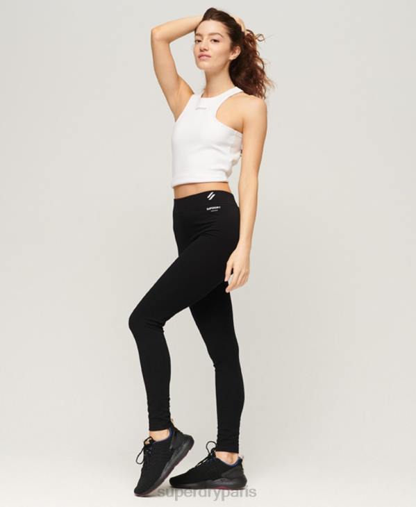 Superdry femmes code essentiel leggings D64Z4057 vêtements noir