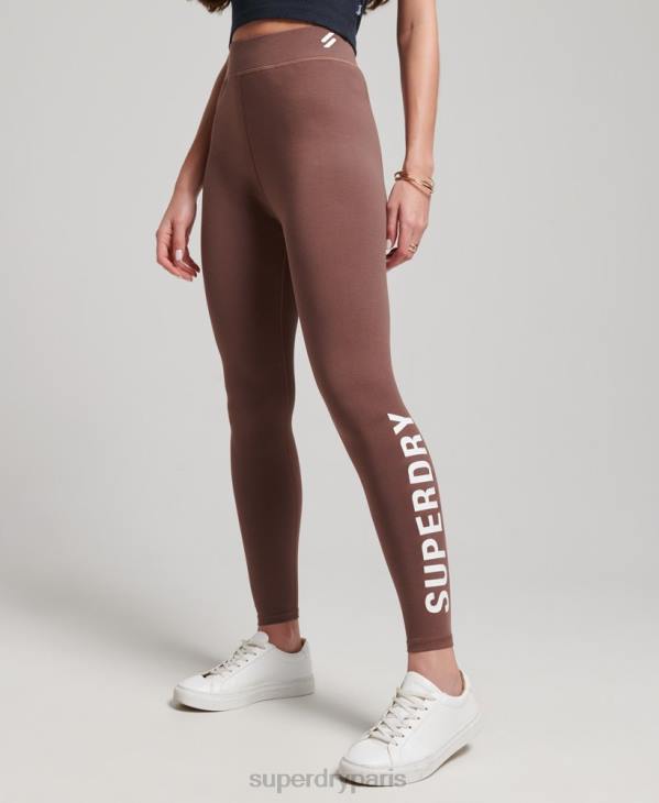 Superdry femmes legging taille haute D64Z4091 vêtements poussiéreux