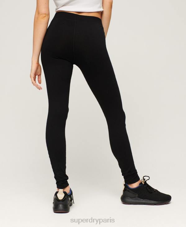 Superdry femmes leggings de sport de base D64Z4054 vêtements noir