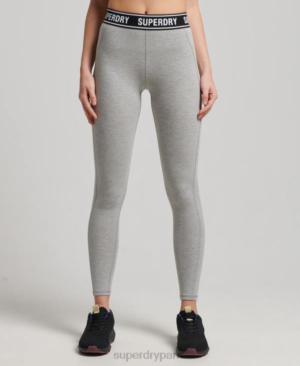 Superdry femmes leggings indépendants D64Z6585 vêtements gris
