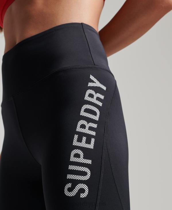 Superdry femmes leggings pleine longueur core D64Z4061 vêtements noir