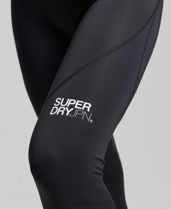Superdry femmes leggings serrés core 7/8 D64Z4063 vêtements noir