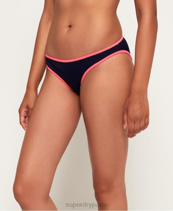 Superdry femmes Bas de bikini dos nu été 90's D64Z3263 vêtements marine