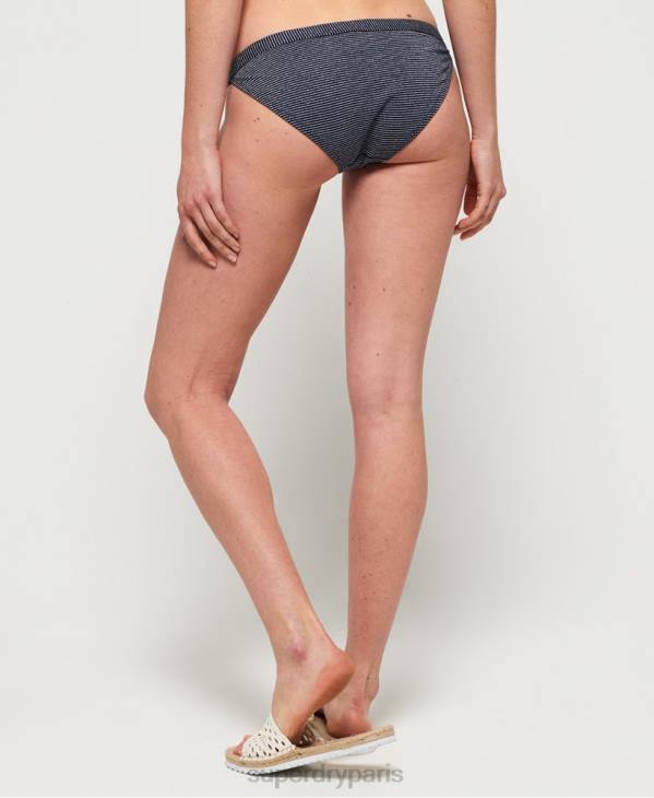 Superdry femmes bas de bikini fixe kasey D64Z3260 vêtements marine