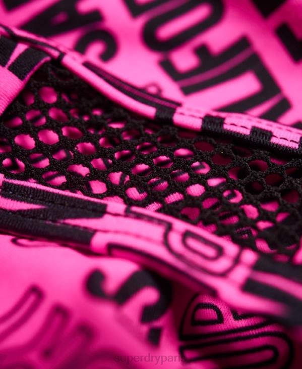 Superdry femmes bas de bikini à logo cali D64Z3266 vêtements rose