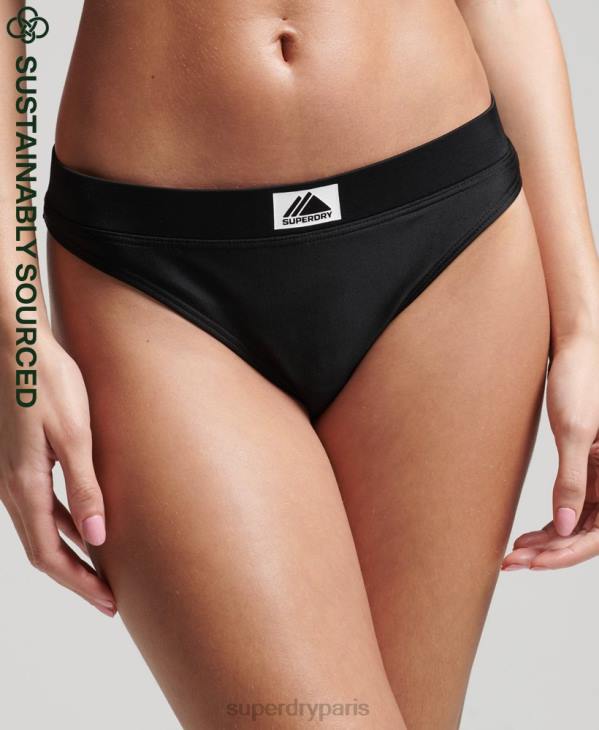 Superdry femmes bas de bikini recyclé mountain D64Z3221 vêtements noir