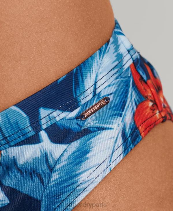 Superdry femmes culotte de bikini hipster vintage D64Z6523 vêtements bleu foncé