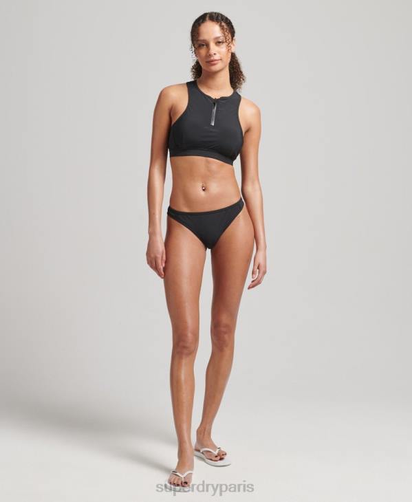 Superdry femmes haut de bikini de sport de natation D64Z3255 vêtements noir