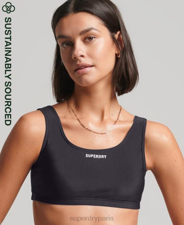 Superdry femmes haut de bikini essentiel D64Z3225 vêtements marine