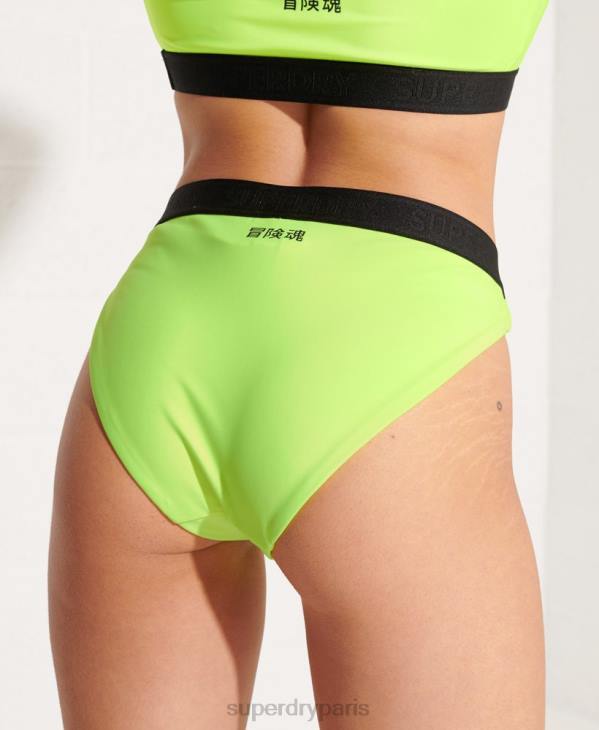 Superdry femmes slip de bikini sport D64Z3247 vêtements vert