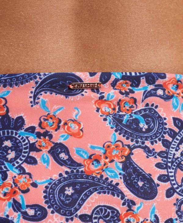 Superdry femmes slip de bikini surf vintage D64Z6644 vêtements corail
