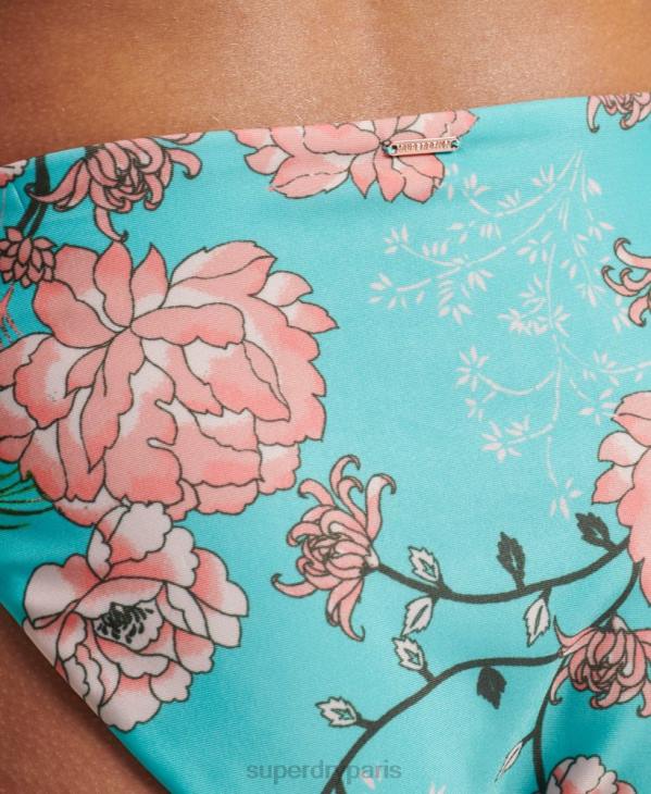 Superdry femmes slip de bikini surf vintage D64Z6738 vêtements bleu