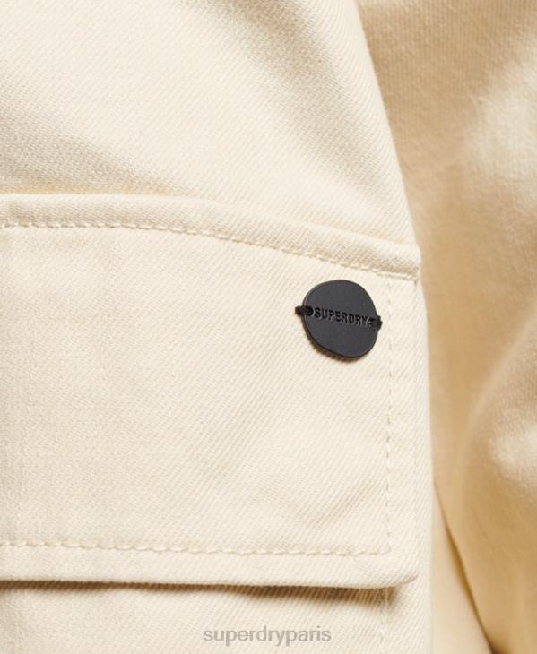 Superdry femmes corvée manteau D64Z5412 vêtements beige