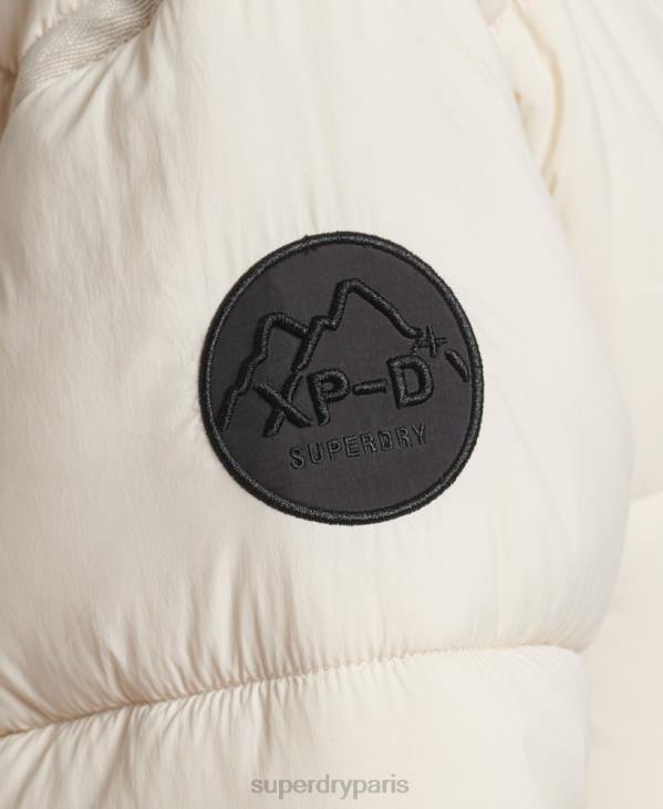 Superdry femmes doudoune longue cocoon D64Z5470 vêtements crème
