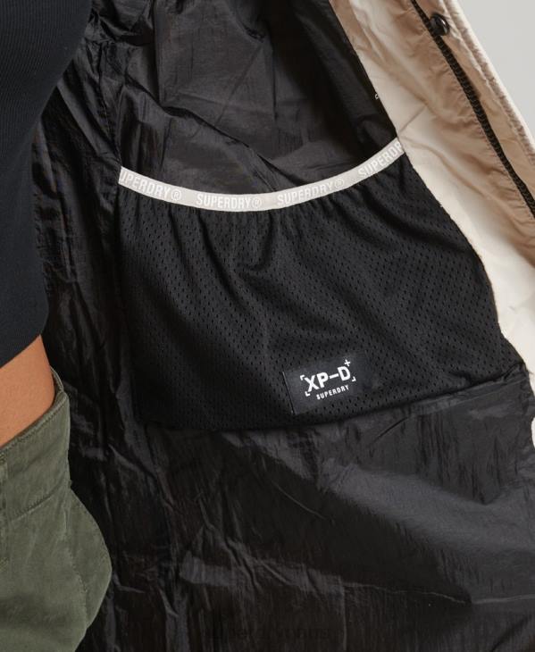 Superdry femmes doudoune longue cocoon D64Z5470 vêtements crème