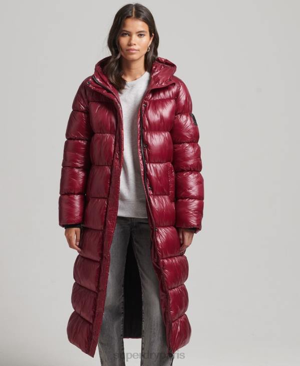 Superdry femmes doudoune longue xpd sports D64Z3747 vêtements rose