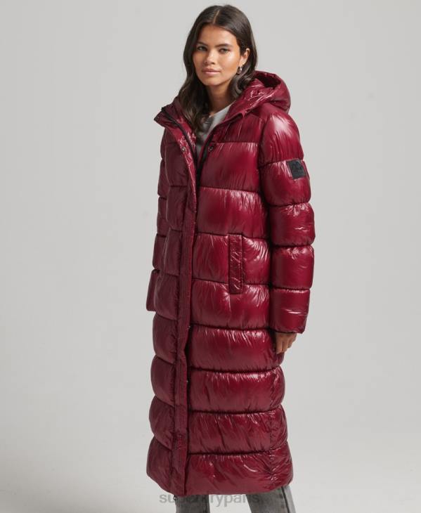 Superdry femmes doudoune longue xpd sports D64Z3747 vêtements rose