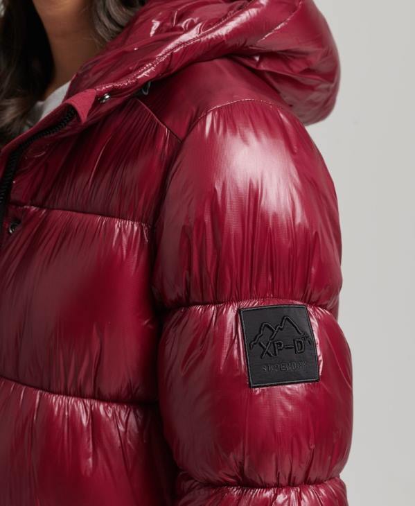 Superdry femmes doudoune longue xpd sports D64Z3747 vêtements rose