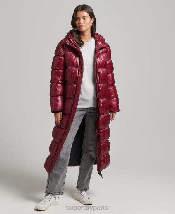Superdry femmes doudoune longue xpd sports D64Z3747 vêtements rose